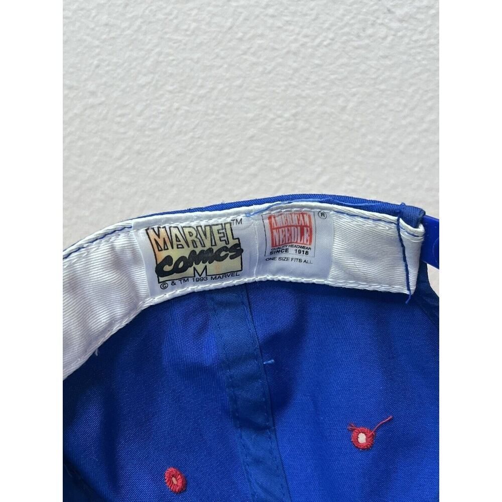 Vintage 1993 SpiderMan Hat Cap Marvel Comics Blockhead American Needle SnapBack - Picture 4 of 5